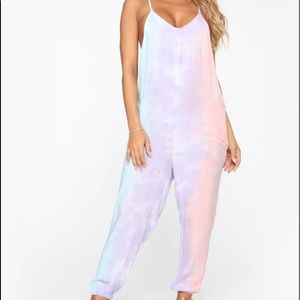 NWT tie dye jumpsuit !